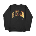 Black Carolina Storyteller graphic Swaetshirt flat lay front view, vintage hip hop
streetwear