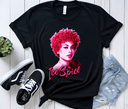 Ice Spice Hip Hop  Black Tee Flat Lay - Viral Rap Merch Product Shot