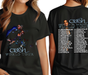 Kehlani Tour Tee Flat Lay Women's Front and back veiw - Vintage R&B Merch Product Shot