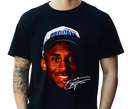 Man wearing Kobe Draft Day Black Tee – Vintage NBA Streetwear with Throwback Jersey