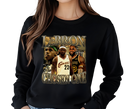 Woman styling LeBron 'Chosen One' Tee – Y2K Basketball Baddie Look