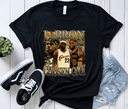 LeBron Chosen One Black Tee Flat Lay – Rare NBA Artifact Display