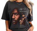 Woman styling MJ '6 Rings' Tee – Feminine Vintage NBA Look