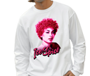 Man wearing Ice Spice White Long Sleeve - Oversized Concert Look