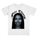 Mariah the Scientist Free Thug Vintage White Tee – R&B Hip-Hop Streetwear for Music Fans