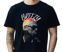 Men's Black Chris Brown Breezy Tee - Adult wearing retro concert streetwear shirt