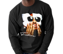 Men's Future We Don't Trust You Long Sleeve - Adult wearing hip hop streetwear