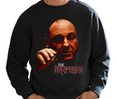 Men's Sopranos Sweatshirt – Adult wearing Tony Soprano TV show crewneck – Classic mobster streetwear