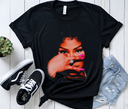 Nicki Minaj Black Tee Flat Lay – Hip-Hop Streetwear Display