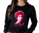 Woman styling Ice Spice Black Long Sleeve - Y2K Baddie Concert Fit