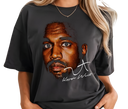 Woman styling Kanye West YE Black Tee - Y2K Baddie Streetwear