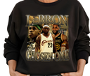 Woman styling LeBron Chosen One Black Sweatshirt – Feminine Vintage NBA