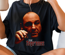 Women's Sopranos T-Shirt – Female wearing Tony Soprano quote TV show tee – Fitted mobster fan apparel