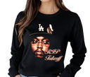 Women's Takeoff RIP Tribute Long Sleeve - Female paying respects with Migos performance wear