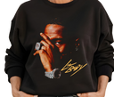 wqman wearing lil baby my turn sweatshirt